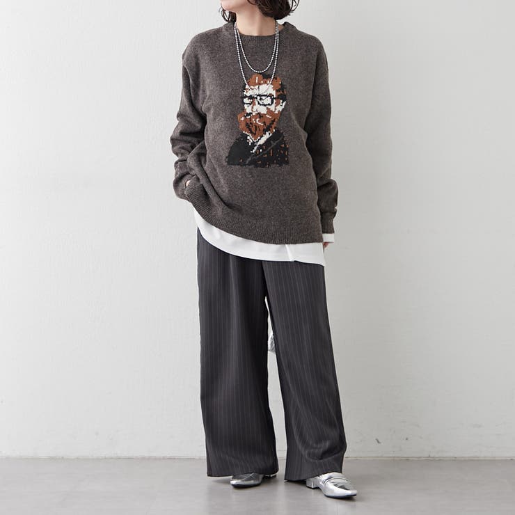 【NUNIFE】おじジャガードニット | RMAF　NICE CLAUP / OLIVE des OLIVE | 詳細画像25 