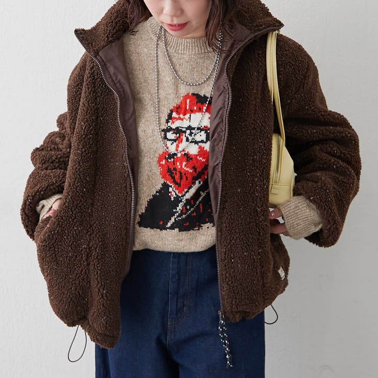 【NUNIFE】おじジャガードニット | RMAF　NICE CLAUP / OLIVE des OLIVE | 詳細画像28 