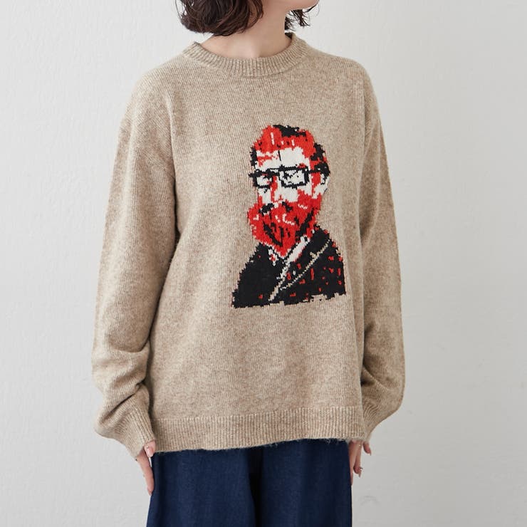 【NUNIFE】おじジャガードニット | RMAF　NICE CLAUP / OLIVE des OLIVE | 詳細画像32 