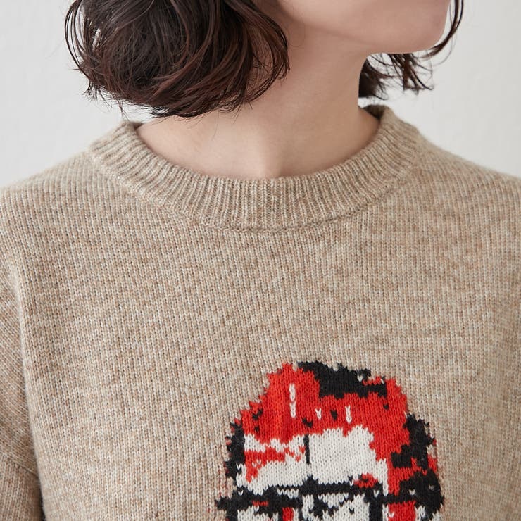 【NUNIFE】おじジャガードニット | RMAF　NICE CLAUP / OLIVE des OLIVE | 詳細画像35 