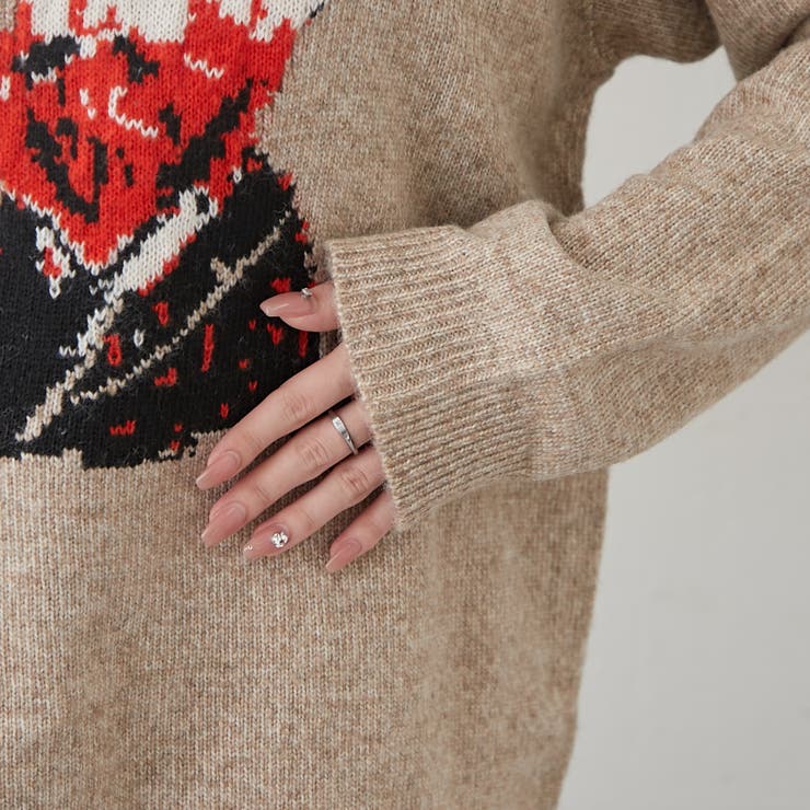 【NUNIFE】おじジャガードニット | RMAF　NICE CLAUP / OLIVE des OLIVE | 詳細画像37 