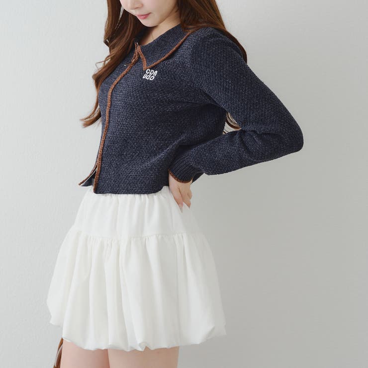 ベロアモールWZIPカーディガン | NICE CLAUP / OLIVE des OLIVE　OUTLET | 詳細画像5 