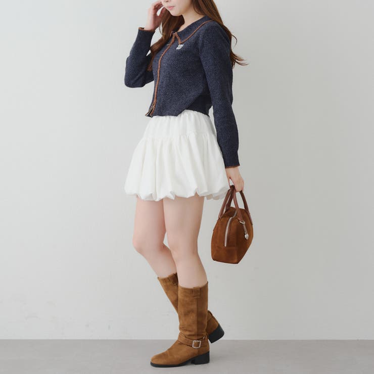 ベロアモールWZIPカーディガン | NICE CLAUP / OLIVE des OLIVE　OUTLET | 詳細画像11 