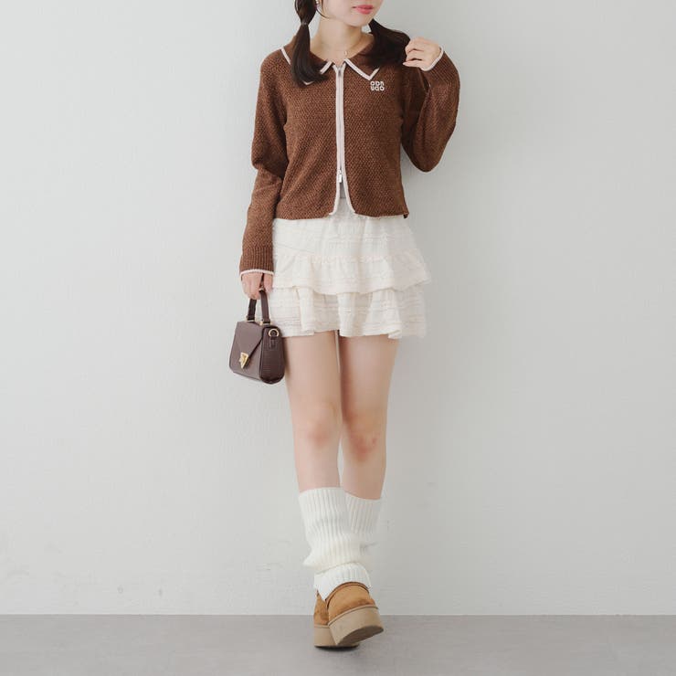 ベロアモールWZIPカーディガン | NICE CLAUP / OLIVE des OLIVE　OUTLET | 詳細画像18 