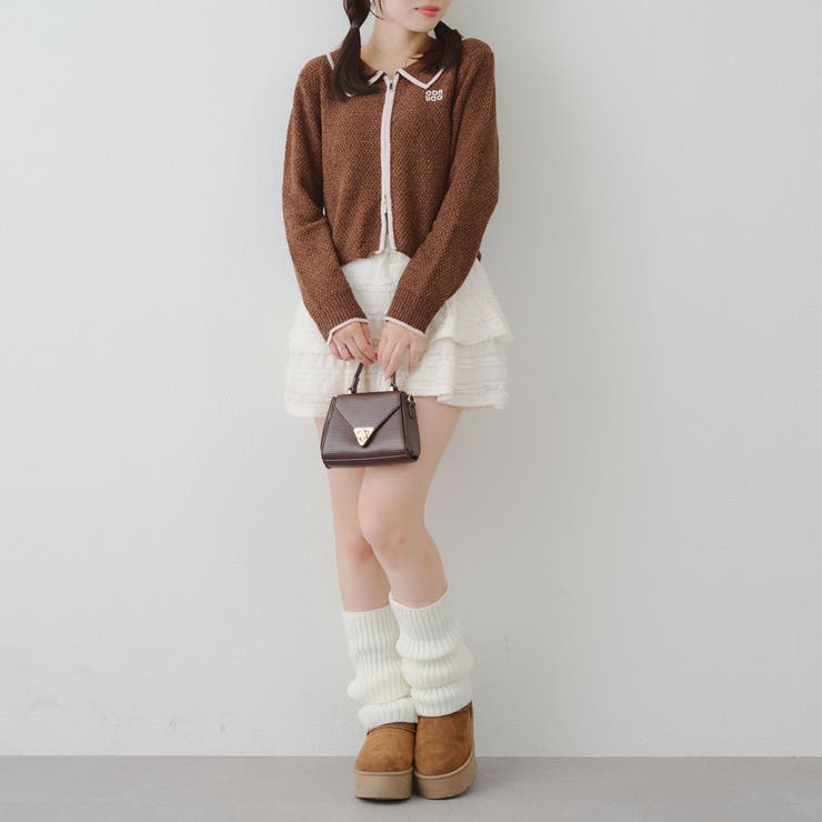 ベロアモールWZIPカーディガン | NICE CLAUP / OLIVE des OLIVE　OUTLET | 詳細画像19 