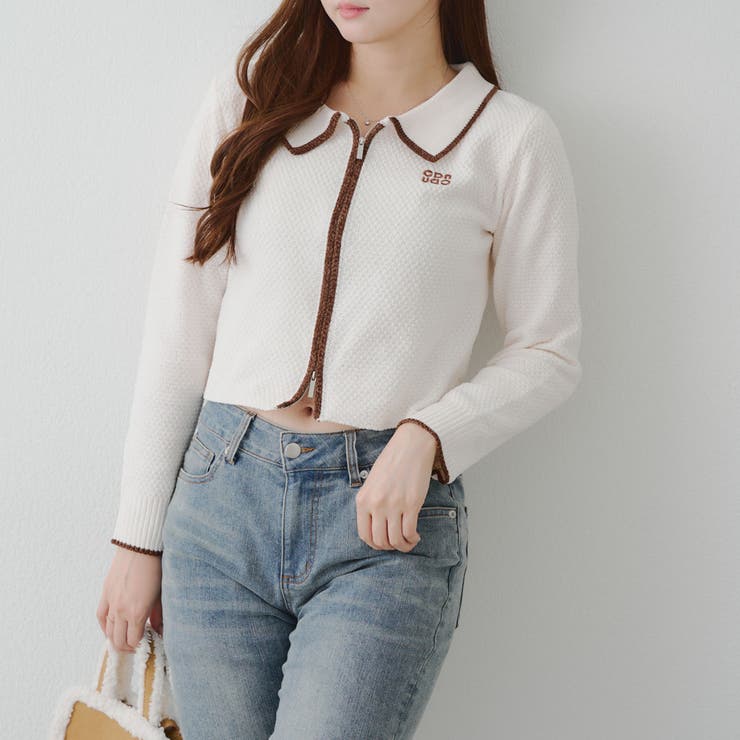 ベロアモールWZIPカーディガン | NICE CLAUP / OLIVE des OLIVE　OUTLET | 詳細画像21 