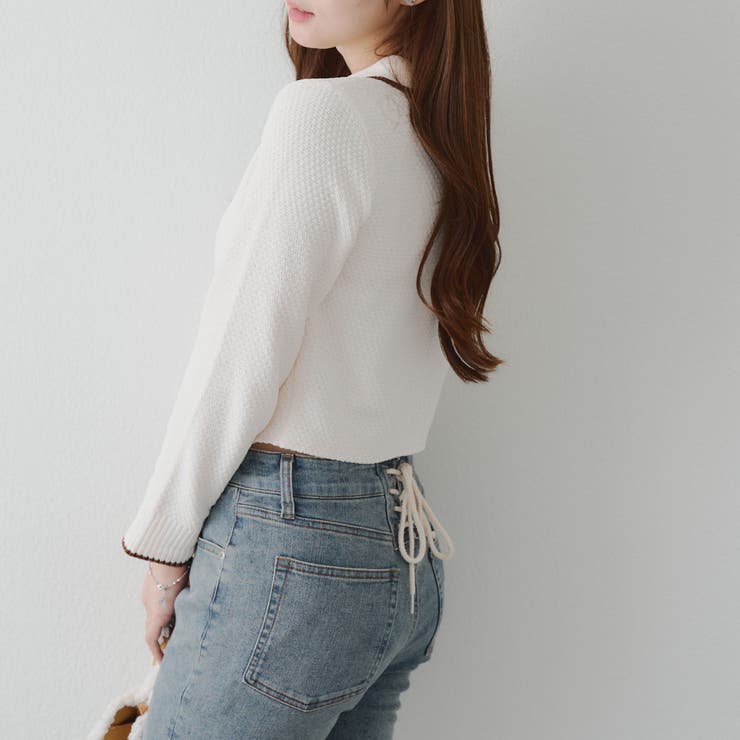 ベロアモールWZIPカーディガン | NICE CLAUP / OLIVE des OLIVE　OUTLET | 詳細画像25 