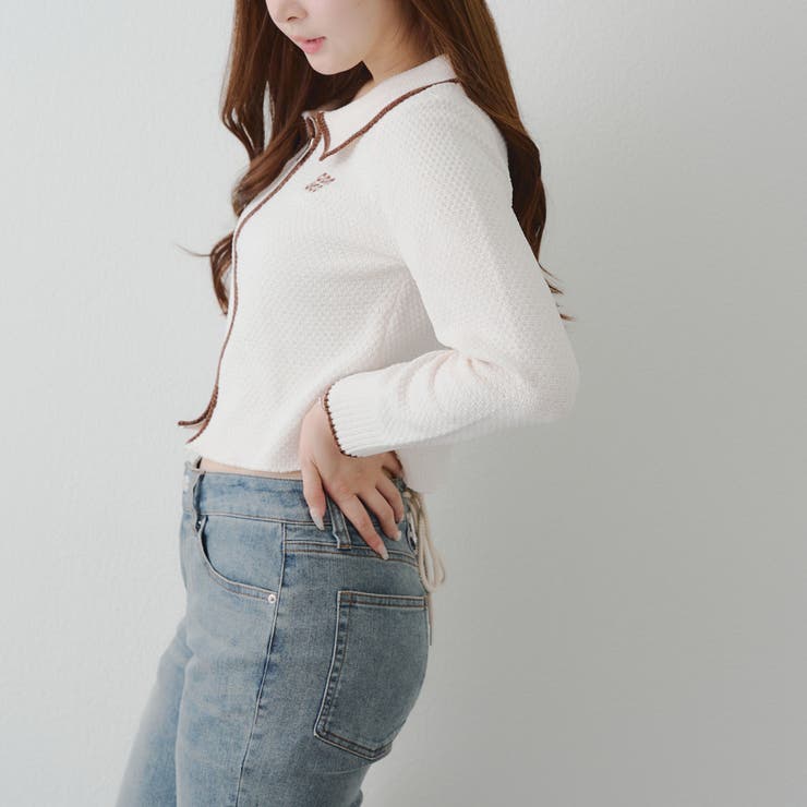 ベロアモールWZIPカーディガン | NICE CLAUP / OLIVE des OLIVE　OUTLET | 詳細画像26 