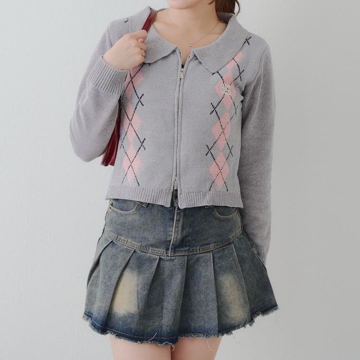 ベロアモールWZIPカーディガン | NICE CLAUP / OLIVE des OLIVE　OUTLET | 詳細画像33 