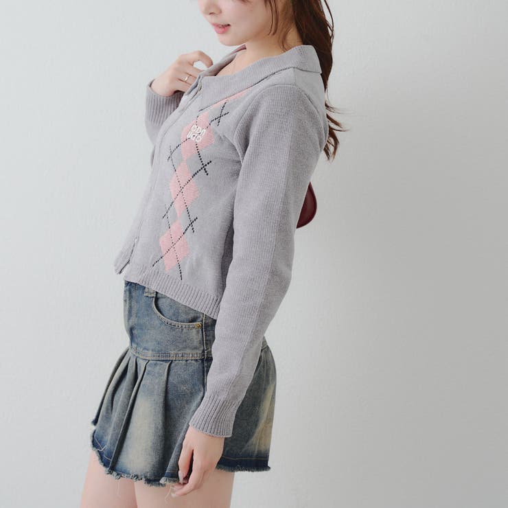 ベロアモールWZIPカーディガン | NICE CLAUP / OLIVE des OLIVE　OUTLET | 詳細画像35 