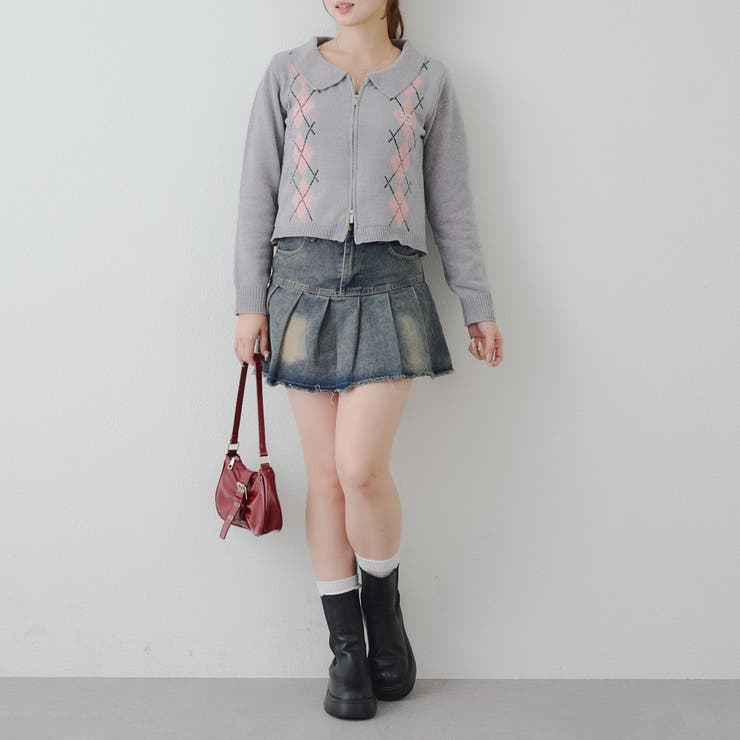 ベロアモールWZIPカーディガン | NICE CLAUP / OLIVE des OLIVE　OUTLET | 詳細画像37 