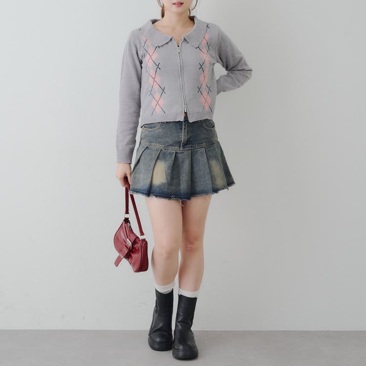 ベロアモールWZIPカーディガン | NICE CLAUP / OLIVE des OLIVE　OUTLET | 詳細画像38 