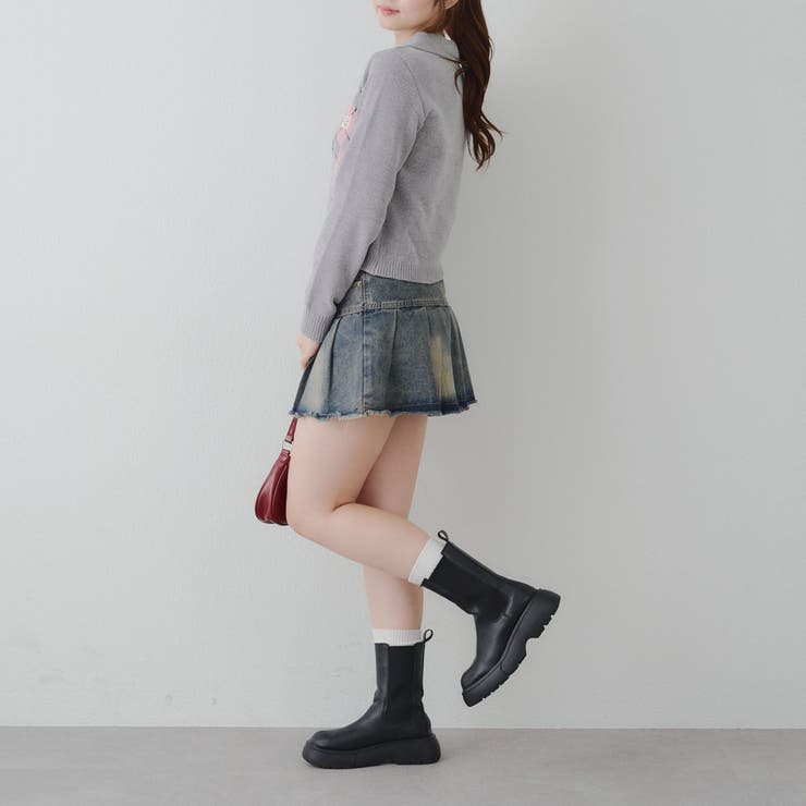 ベロアモールWZIPカーディガン | NICE CLAUP / OLIVE des OLIVE　OUTLET | 詳細画像40 