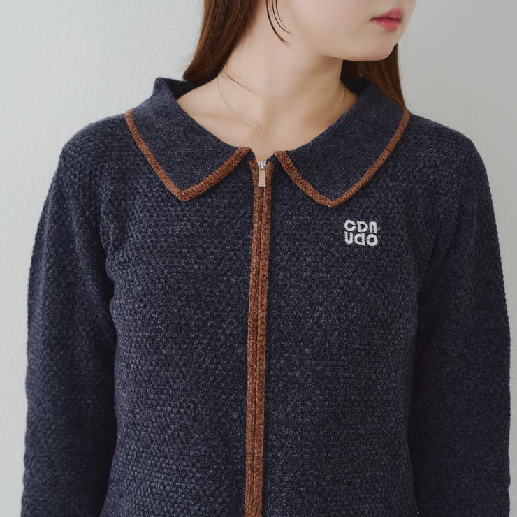 ベロアモールWZIPカーディガン | NICE CLAUP / OLIVE des OLIVE　OUTLET | 詳細画像55 