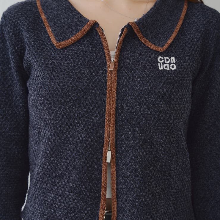 ベロアモールWZIPカーディガン | NICE CLAUP / OLIVE des OLIVE　OUTLET | 詳細画像59 