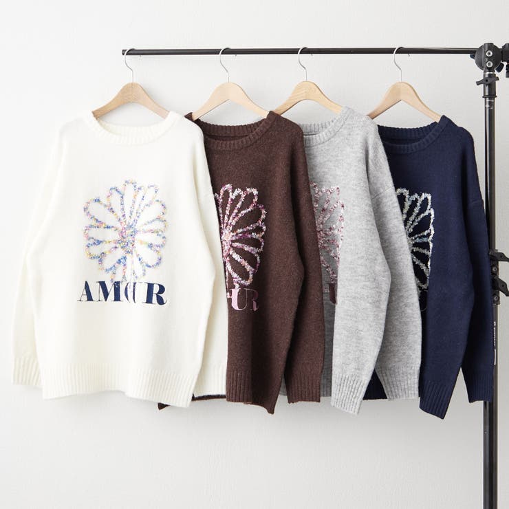 お花ジャガードニット | RMAF　NICE CLAUP / OLIVE des OLIVE | 詳細画像1 