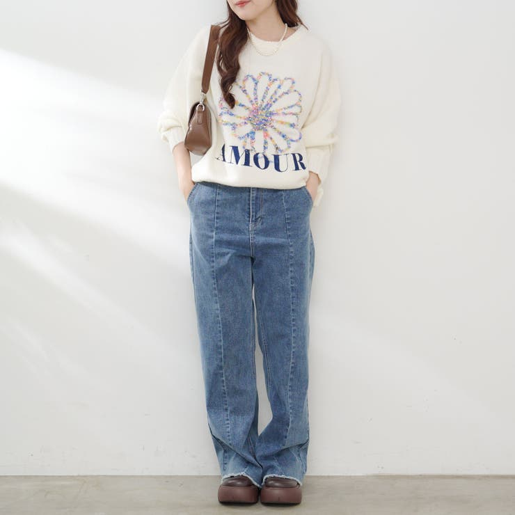 お花ジャガードニット | RMAF　NICE CLAUP / OLIVE des OLIVE | 詳細画像8 