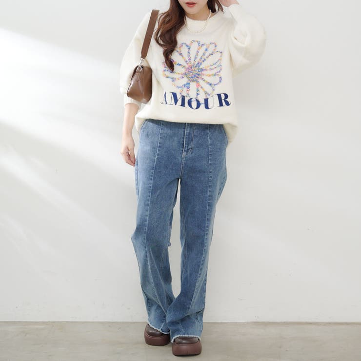 お花ジャガードニット | RMAF　NICE CLAUP / OLIVE des OLIVE | 詳細画像9 