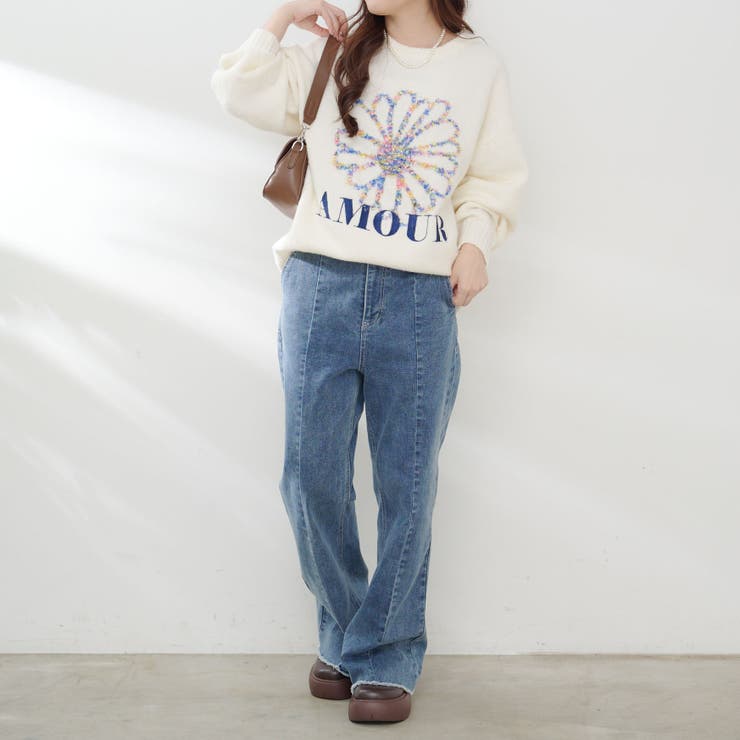 お花ジャガードニット | RMAF　NICE CLAUP / OLIVE des OLIVE | 詳細画像10 