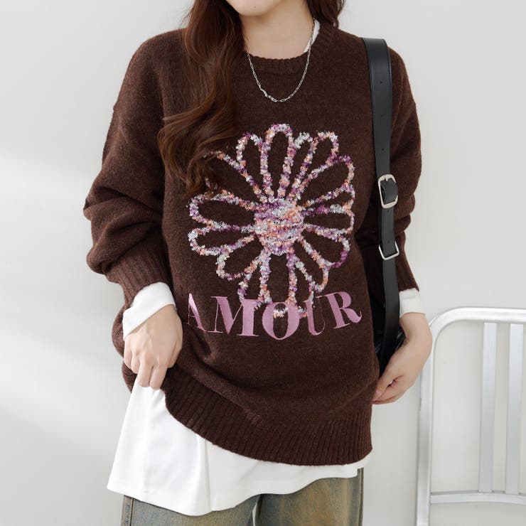 お花ジャガードニット | RMAF　NICE CLAUP / OLIVE des OLIVE | 詳細画像11 