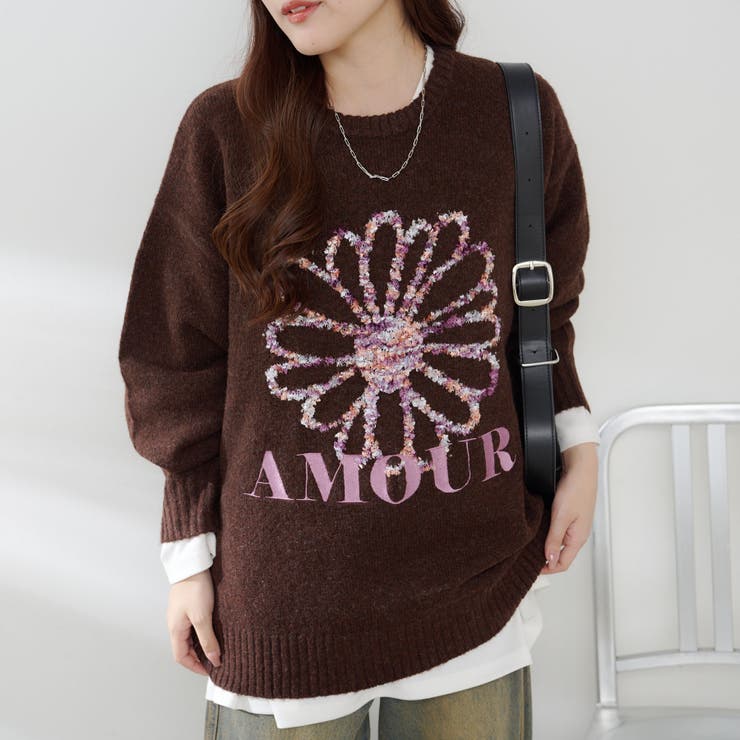 お花ジャガードニット | RMAF　NICE CLAUP / OLIVE des OLIVE | 詳細画像12 