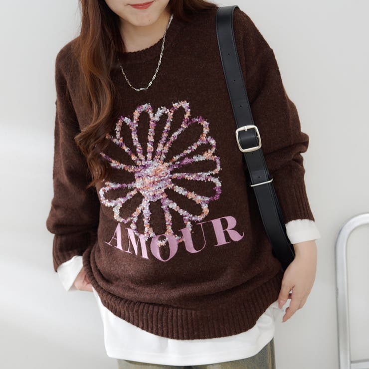 お花ジャガードニット | RMAF　NICE CLAUP / OLIVE des OLIVE | 詳細画像13 