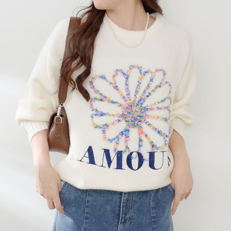 お花ジャガードニット | RMAF　NICE CLAUP / OLIVE des OLIVE | 詳細画像3 