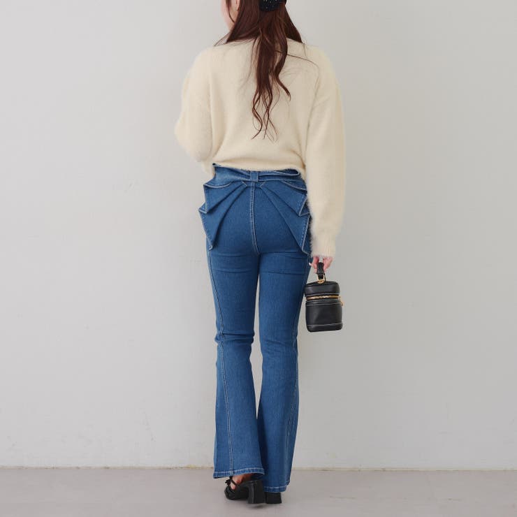 リボン柄シャギーニット | NICE CLAUP / OLIVE des OLIVE　OUTLET | 詳細画像8 