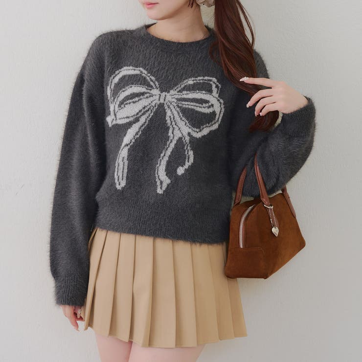 リボン柄シャギーニット | NICE CLAUP / OLIVE des OLIVE　OUTLET | 詳細画像11 