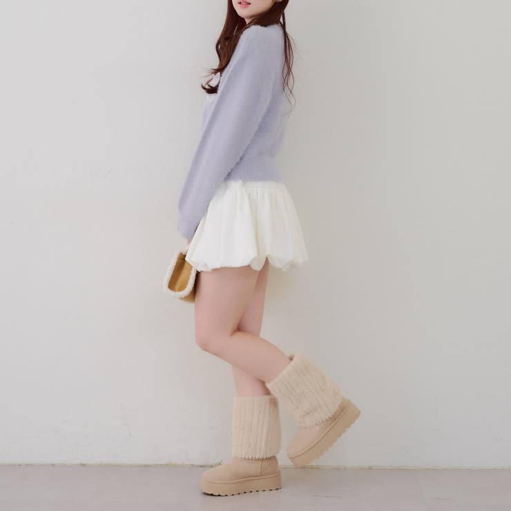 リボン柄シャギーニット | NICE CLAUP / OLIVE des OLIVE　OUTLET | 詳細画像24 