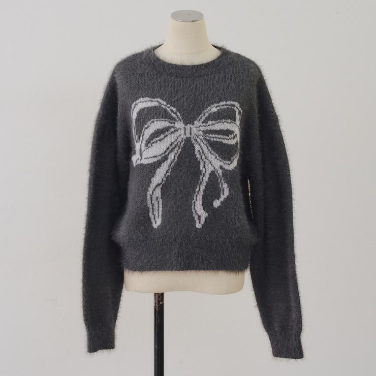 リボン柄シャギーニット | NICE CLAUP / OLIVE des OLIVE　OUTLET | 詳細画像28 