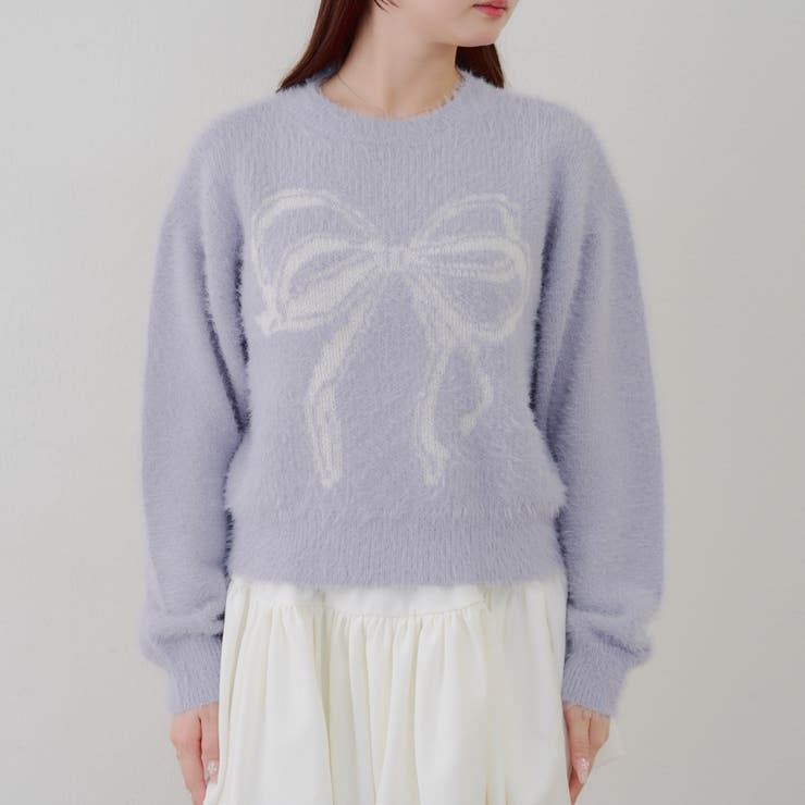 リボン柄シャギーニット | NICE CLAUP / OLIVE des OLIVE　OUTLET | 詳細画像29 