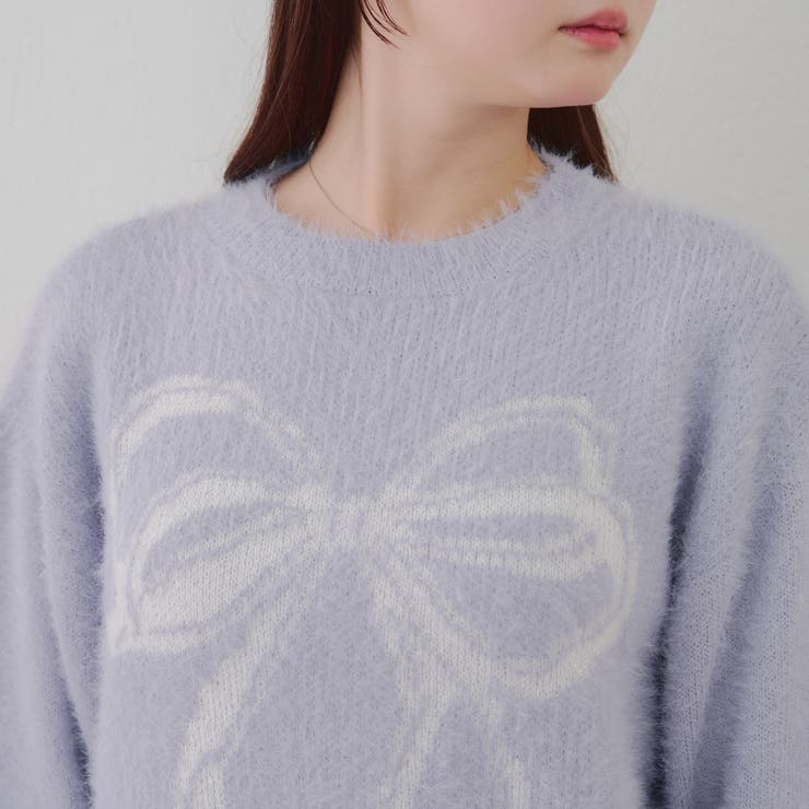 リボン柄シャギーニット | NICE CLAUP / OLIVE des OLIVE　OUTLET | 詳細画像32 