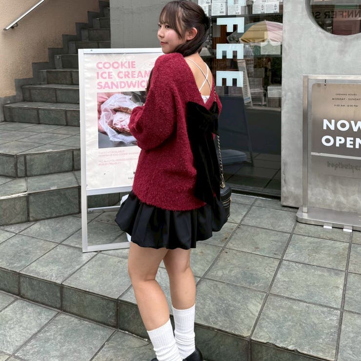 【リボンコレクション】後ビッグリボンニット | RMAF　NICE CLAUP / OLIVE des OLIVE | 詳細画像16 