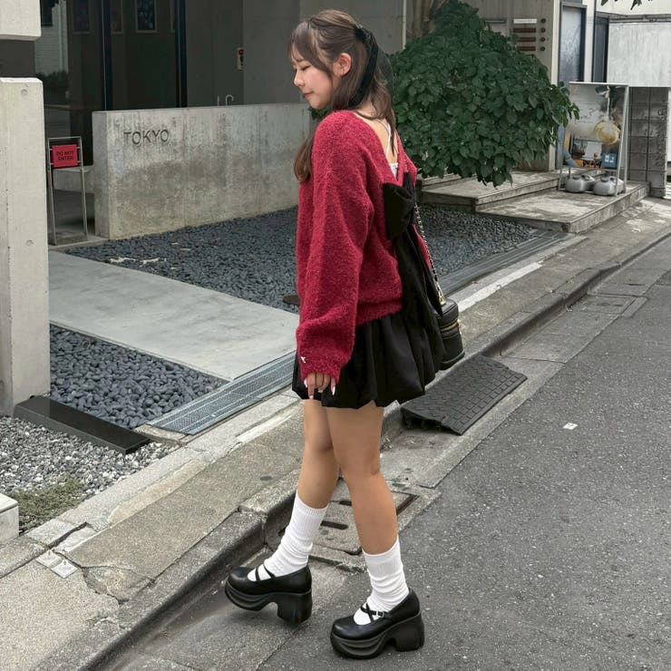 【リボンコレクション】後ビッグリボンニット | RMAF　NICE CLAUP / OLIVE des OLIVE | 詳細画像20 