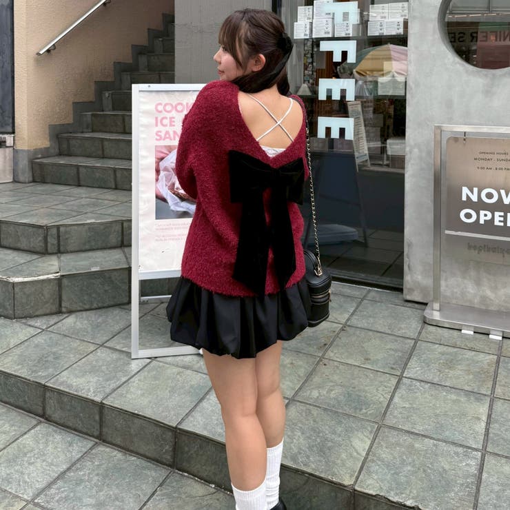 【リボンコレクション】後ビッグリボンニット | RMAF　NICE CLAUP / OLIVE des OLIVE | 詳細画像22 