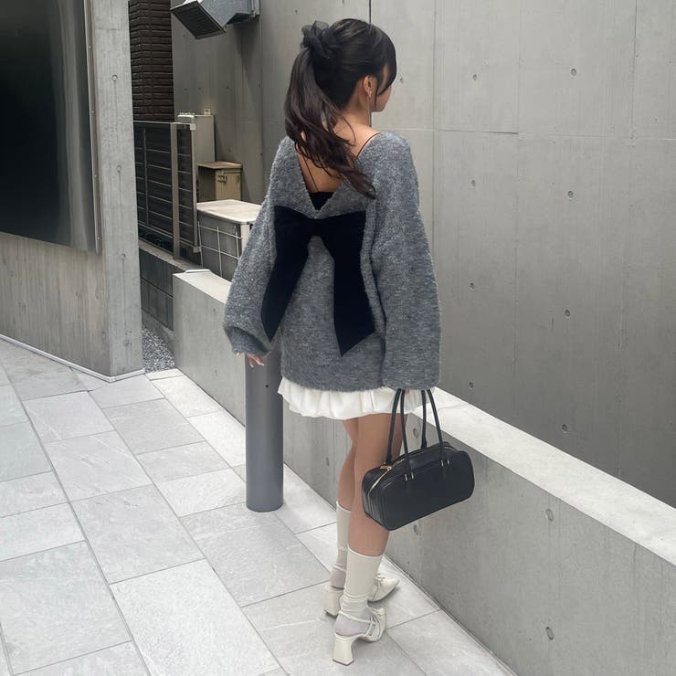 【リボンコレクション】後ビッグリボンニット | RMAF　NICE CLAUP / OLIVE des OLIVE | 詳細画像26 