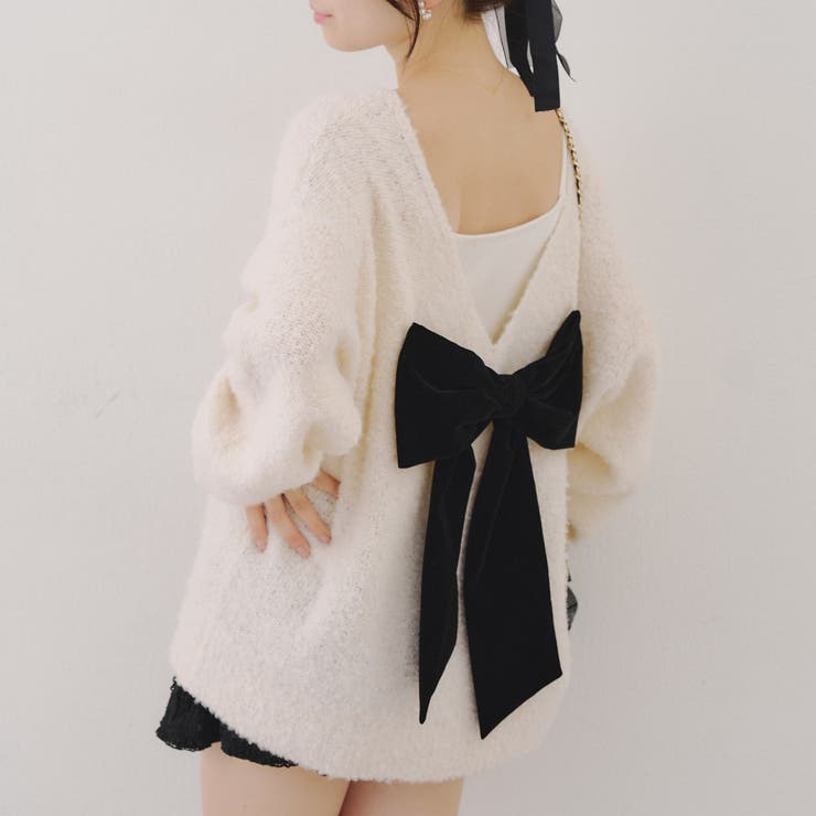 【リボンコレクション】後ビッグリボンニット | RMAF　NICE CLAUP / OLIVE des OLIVE | 詳細画像35 