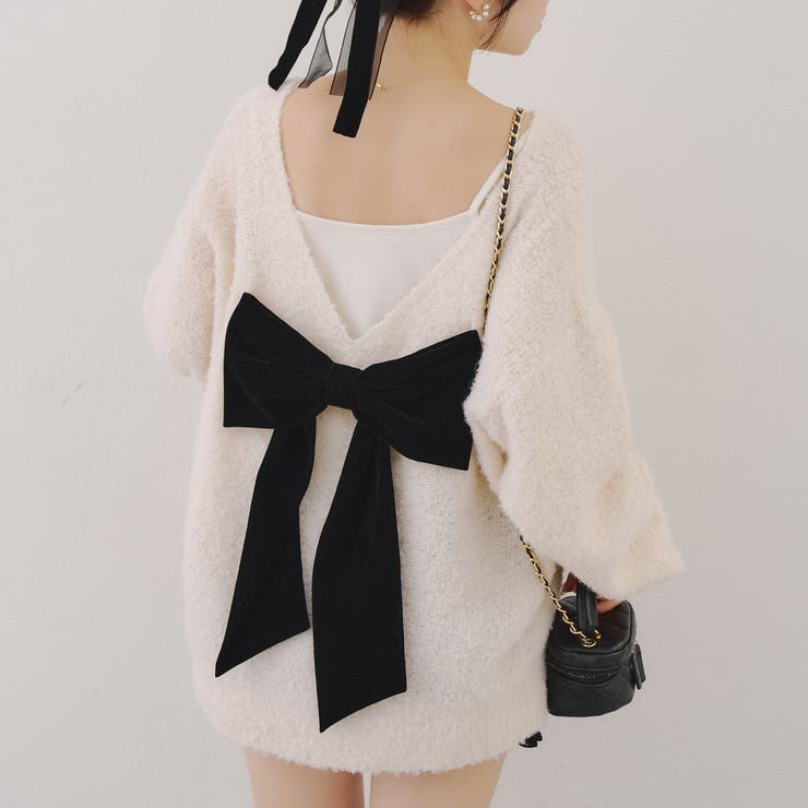 【リボンコレクション】後ビッグリボンニット | RMAF　NICE CLAUP / OLIVE des OLIVE | 詳細画像36 