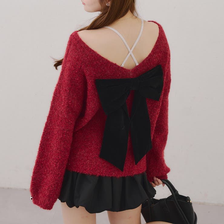 【リボンコレクション】後ビッグリボンニット | RMAF　NICE CLAUP / OLIVE des OLIVE | 詳細画像41 