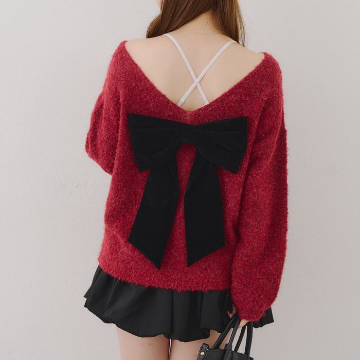 【リボンコレクション】後ビッグリボンニット | RMAF　NICE CLAUP / OLIVE des OLIVE | 詳細画像45 