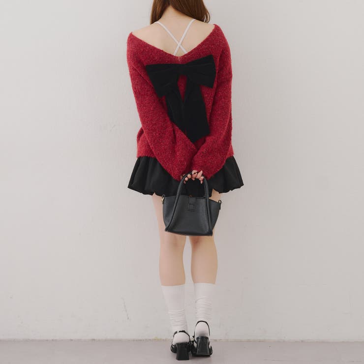 【リボンコレクション】後ビッグリボンニット | RMAF　NICE CLAUP / OLIVE des OLIVE | 詳細画像49 