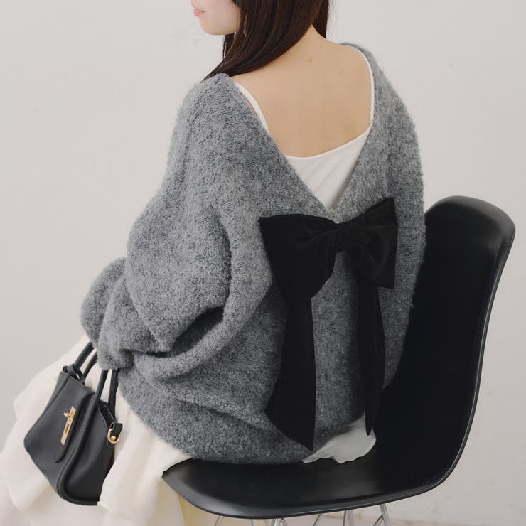 【リボンコレクション】後ビッグリボンニット | RMAF　NICE CLAUP / OLIVE des OLIVE | 詳細画像50 