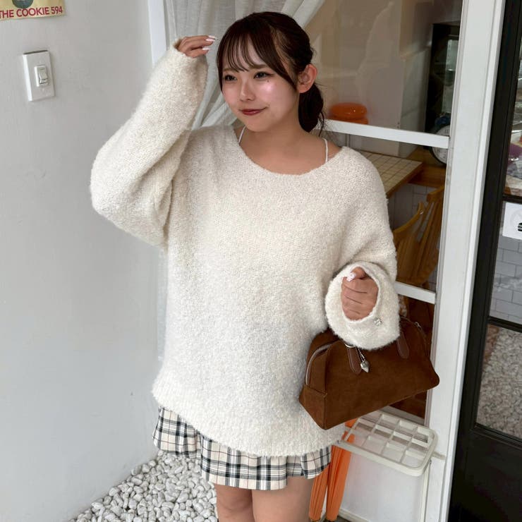 【リボンコレクション】後ビッグリボンニット | RMAF　NICE CLAUP / OLIVE des OLIVE | 詳細画像4 