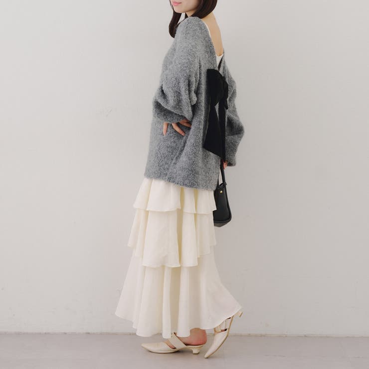 【リボンコレクション】後ビッグリボンニット | RMAF　NICE CLAUP / OLIVE des OLIVE | 詳細画像57 