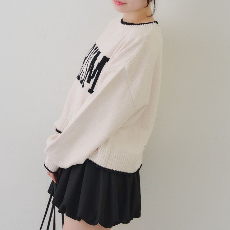 モール配色ラインロゴニット | RMAF　NICE CLAUP / OLIVE des OLIVE | 詳細画像9 