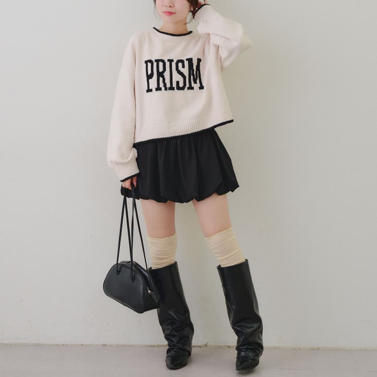 モール配色ラインロゴニット | RMAF　NICE CLAUP / OLIVE des OLIVE | 詳細画像11 