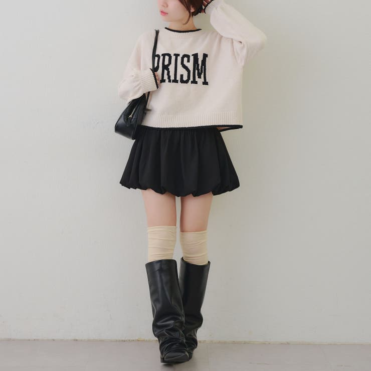 モール配色ラインロゴニット | RMAF　NICE CLAUP / OLIVE des OLIVE | 詳細画像12 