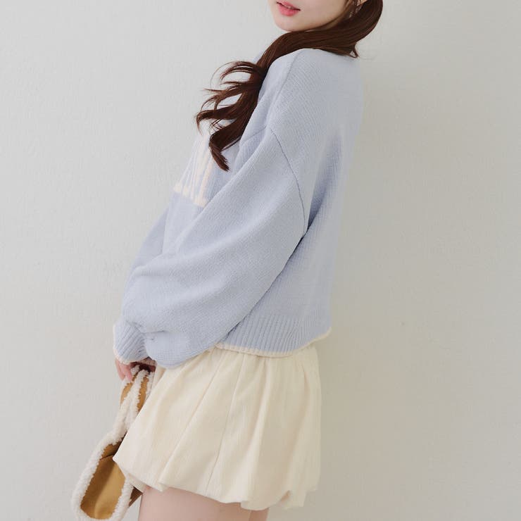 モール配色ラインロゴニット | RMAF　NICE CLAUP / OLIVE des OLIVE | 詳細画像17 