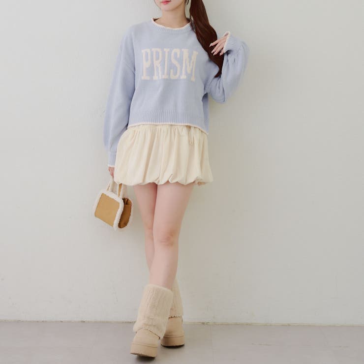 モール配色ラインロゴニット | RMAF　NICE CLAUP / OLIVE des OLIVE | 詳細画像18 